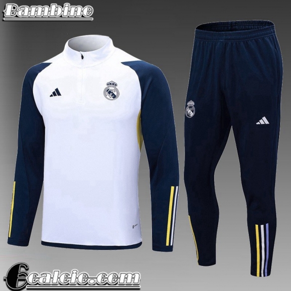 KIT: Tute Calcio Real Madrid Bianco Bambini 23 24 TK668