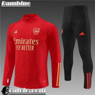 KIT: Tute Calcio Arsenal rosso Bambini 23 24 TK683