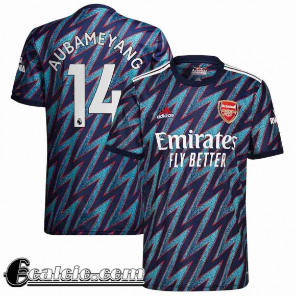 Maglia Calcio Arsenal Third Uomo # Aubameyang 14 2021 2022