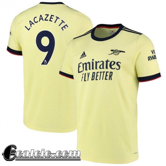 Maglia Calcio Arsenal Seconda Uomo # Lacazette 9 2021 2022