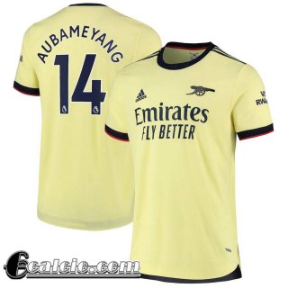 Maglia Calcio Arsenal Seconda Uomo # Aubameyang 14 2021 2022