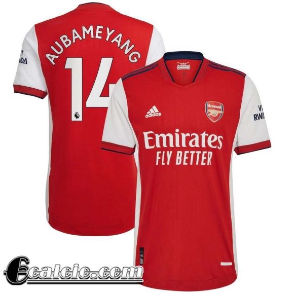 Maglia Calcio Arsenal Prima Uomo # Aubameyang 14 2021 2022