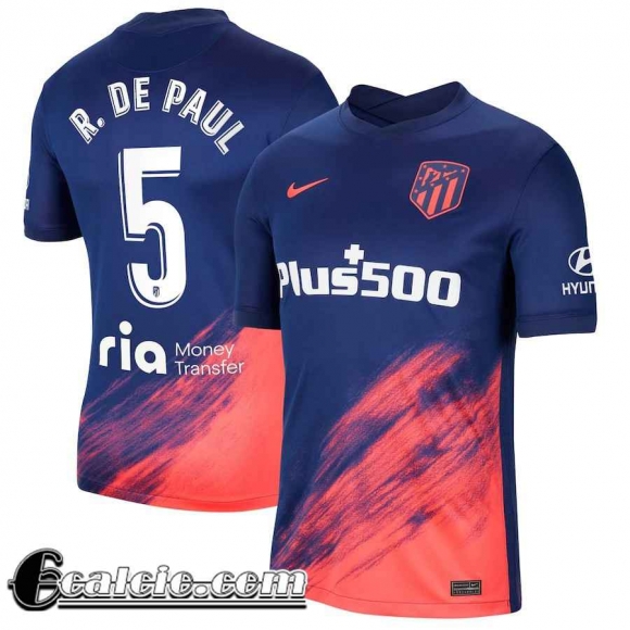 Maglia Calcio Atletico Madrid Seconda Uomo # R. De Paul 5 2021 2022