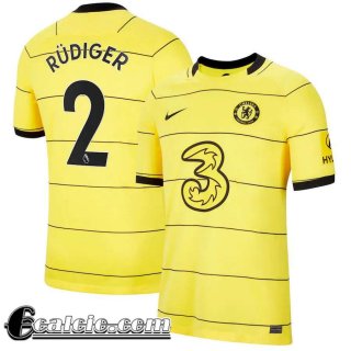 Maglia Calcio Chelsea Seconda Uomo # Rüdiger 2 2021 2022