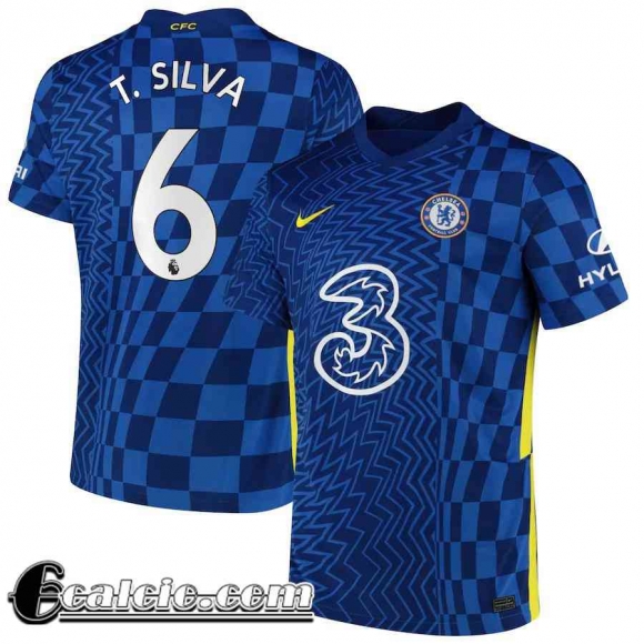 Maglia Calcio Chelsea Prima Uomo # T. Silva 6 2021 2022