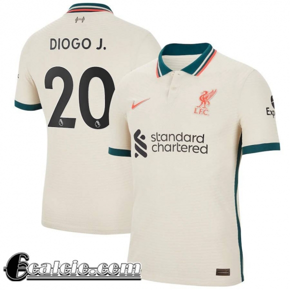 Maglia Calcio Liverpool Seconda Uomo # Diogo J. 20 2021 2022