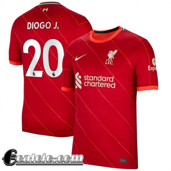 Maglia Calcio Liverpool Prima Uomo # Diogo J. 20 2021 2022