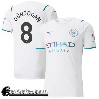 Maglia Calcio Manchester City Seconda Uomo # Gündogan 8 2021 2022