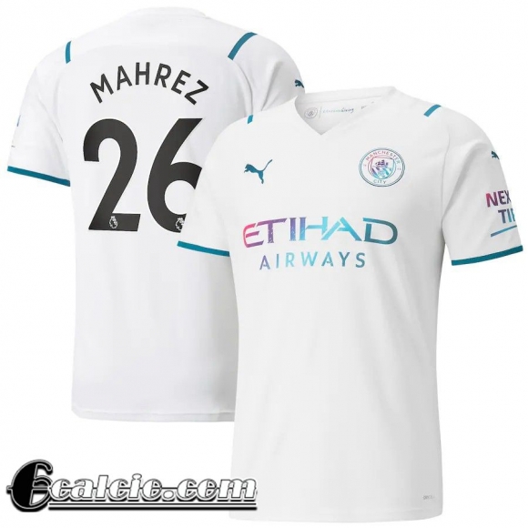 Maglia Calcio Manchester City Seconda Uomo # Mahrez 26 2021 2022