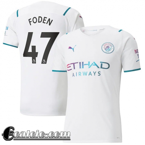 Maglia Calcio Manchester City Seconda Uomo # Foden 47 2021 2022