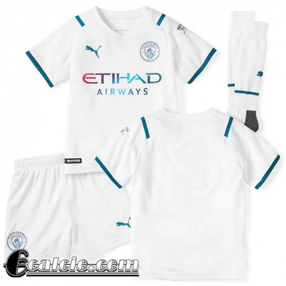 Maglia Calcio Manchester City Seconda Bambini 2021 2022