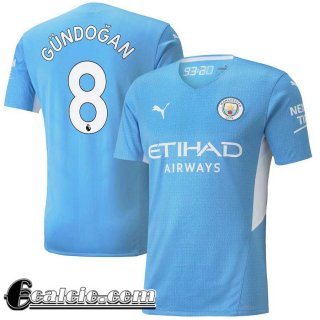 Maglia Calcio Manchester City Prima Uomo # Gündogan 8 2021 2022