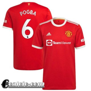 Maglia Calcio Manchester United Prima Uomo # Pogba 6 2021 2022