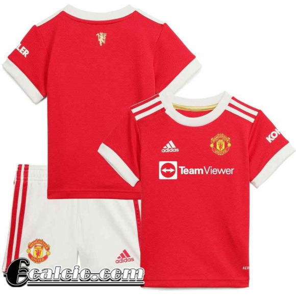 Maglia Calcio Manchester United Prima Bambini 2021 2022