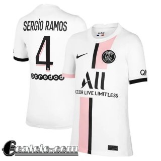 Maglia Calcio PSG Seconda Uomo # Sergio Ramos 4 2021 2022