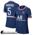 Maglia Calcio PSG Prima Uomo # Marquinhos 5 2021 2022