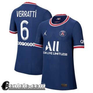 Maglia Calcio PSG Prima Uomo # Verratti 6 2021 2022