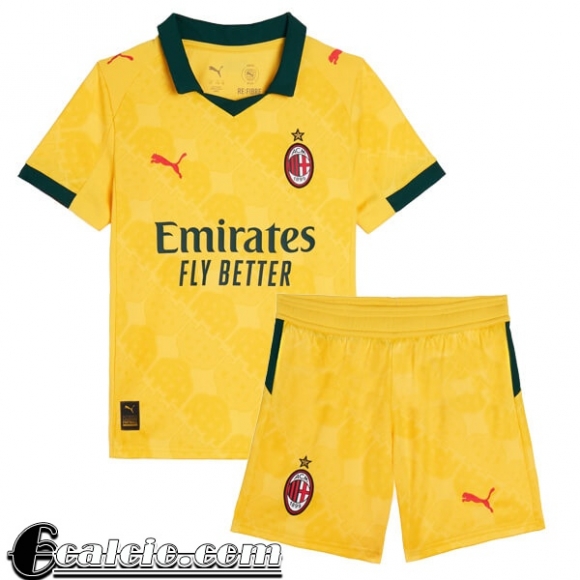 AC Milan Maglia Calcio Bambino Terza 25-26