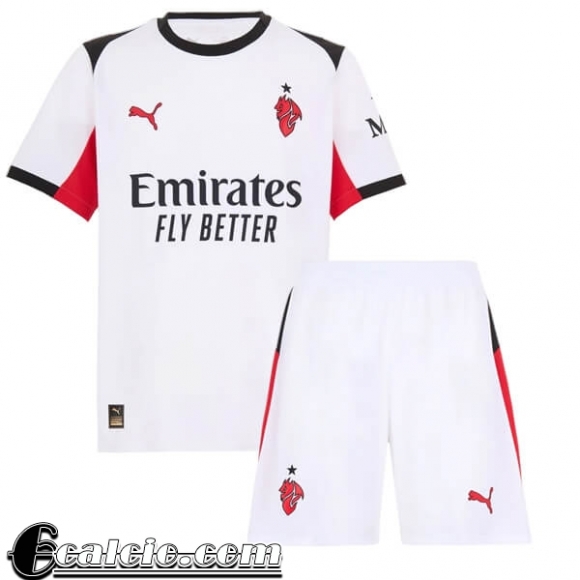AC Milan Maglia Calcio Bambino Seconda 25-26