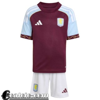 Aston Villa Maglia Calcio Bambino Prima 25-26