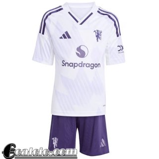 Manchester United Maglia Calcio Bambino Seconda 25-26