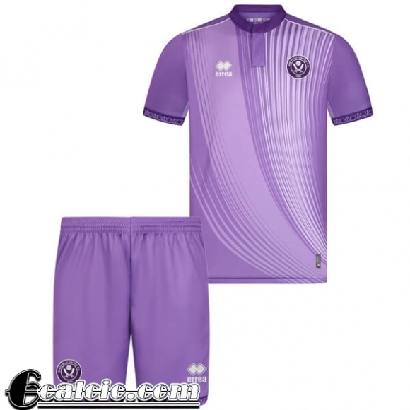 Sheffield United Maglia Calcio Bambino Terza 25-26