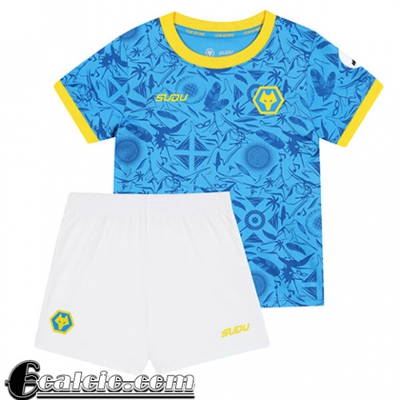 Wolverhampton Wanderers Maglia Calcio Bambino Terza 25-26