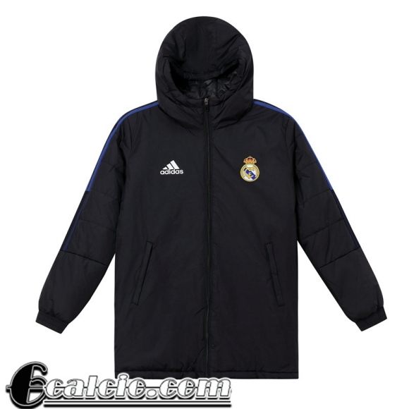 Piumino Calcio Cappuccio Real Madrid Nero Uomo 22 23 DD67