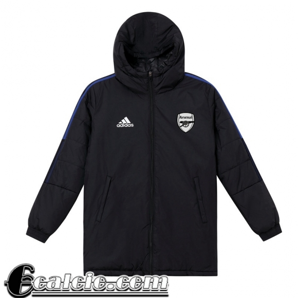 Piumino Calcio Cappuccio Arsenal Nero Uomo 22 23 DD69