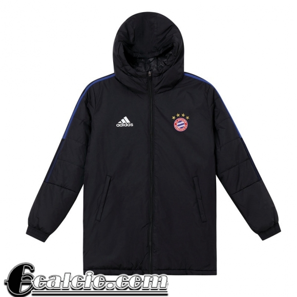 Piumino Calcio Cappuccio Bayern Monaco Nero Uomo 22 23 DD71