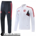 Full Zip Giacca Bayern Monaco Bianco Uomo 22 23 JK450