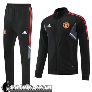 Full Zip Giacca Manchester United Nero Uomo 22 23 JK465