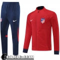 Full Zip Giacca Atletico Madrid rosso Uomo 22 23 JK467