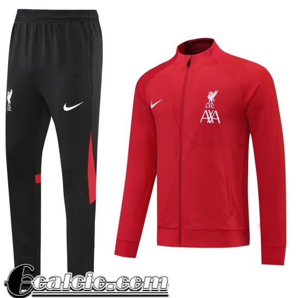 Full Zip Giacca Liverpool rosso Uomo 22 23 JK472