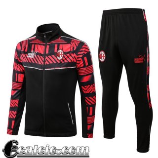 Full Zip Giacca AC Milan Nero rosso Uomo 22 23 JK481