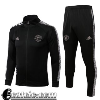 Full Zip Giacca Manchester United Nero Uomo 22 23 JK491