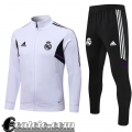 Full Zip Giacca Real Madrid Bianco Uomo 22 23 JK502