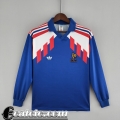 Retro Maglie Calcio Francia Prima Uomo Manga Larga 88 90 FG192