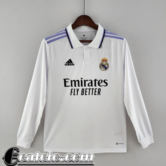 Maglie Calcio Real Madrid Prima Uomo Manga Larga 2022 23 KL04