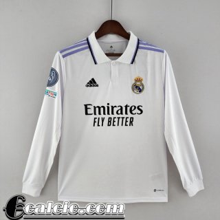 Maglie Calcio Real Madrid Prima Uomo Manga Larga 2022 23 KL06