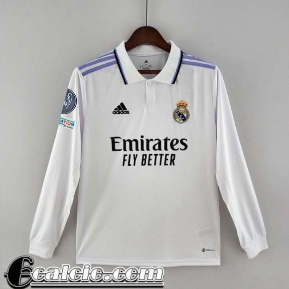 Maglie Calcio Real Madrid Prima Uomo Manga Larga 2022 23 KL06