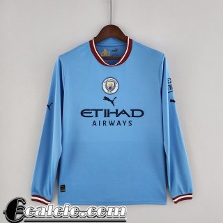 Maglie Calcio Manchester City Prima Uomo Manga Larga 2022 23 KL08