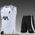 Tute Calcio Senza maniche Liverpool Bianco Uomo 22 23 TG399