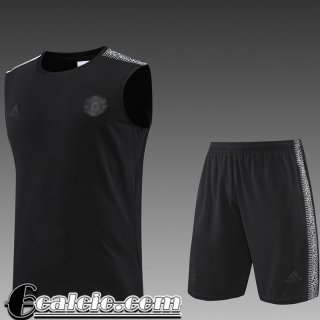 Tute Calcio Senza maniche Manchester United Nero Uomo 22 23 TG402