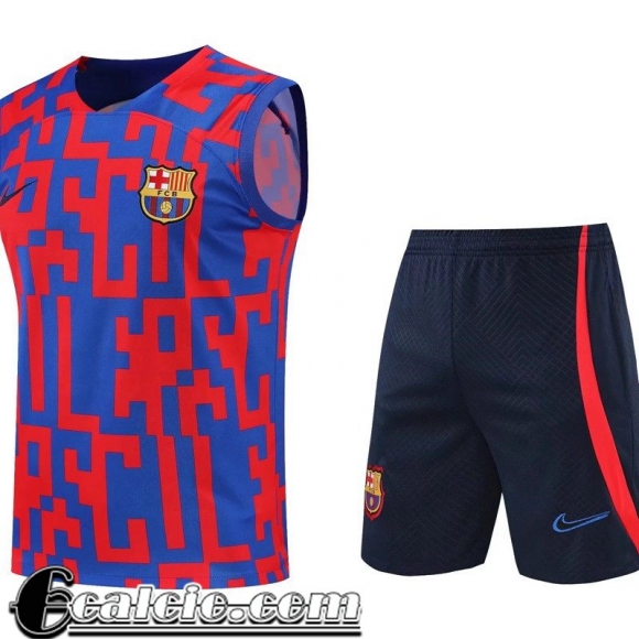 Tute Calcio Senza maniche Barcelona Rosso & blu Uomo 22 23 TG406