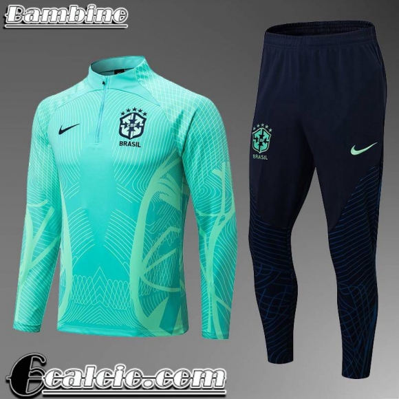 Tute Calcio Brasile verde Bambini 22 23 TK340