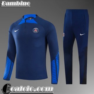 Tute Calcio PSG blu Bambini 22 23 TK341