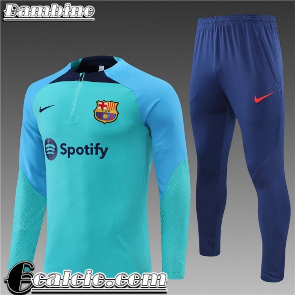 Tute Calcio Barcelona blu Bambini 22 23 TK318