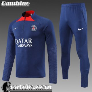 Tute Calcio PSG blu Bambini 22 23 TK330