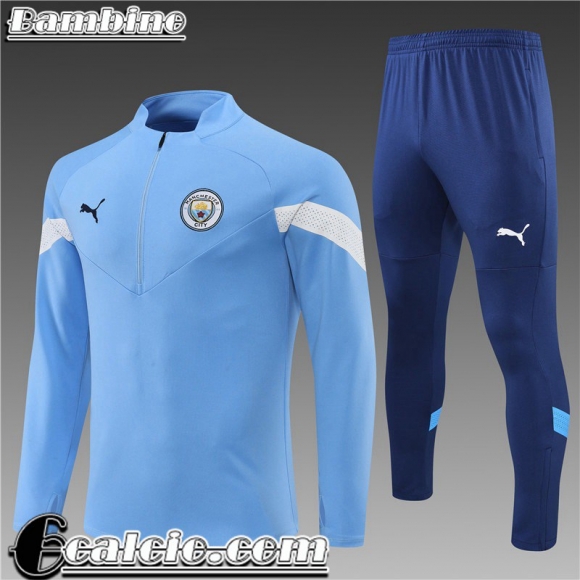 Tute Calcio Manchester City blu Bambini 22 23 TK337